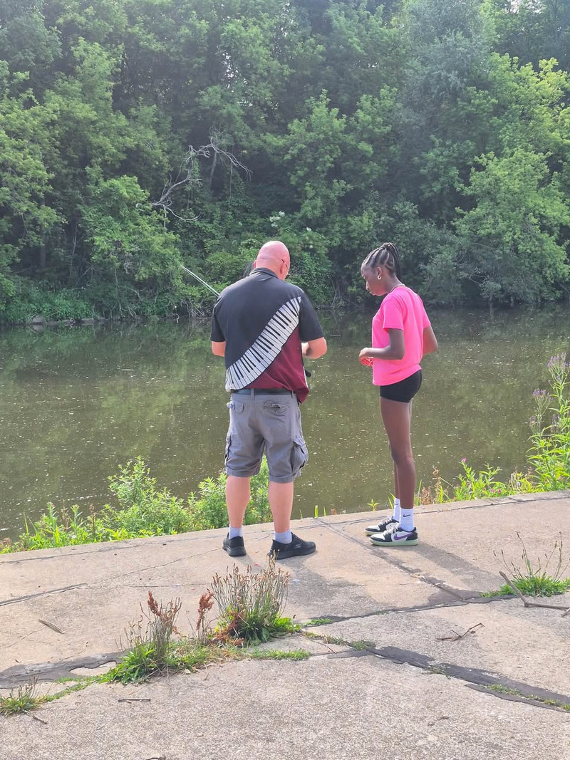 7th and 8th Grade Summer School Fishing at Root River - Photo Number 1